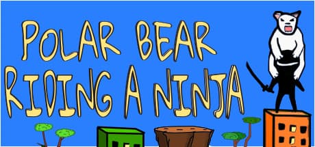 Polar Bear Riding A Ninja